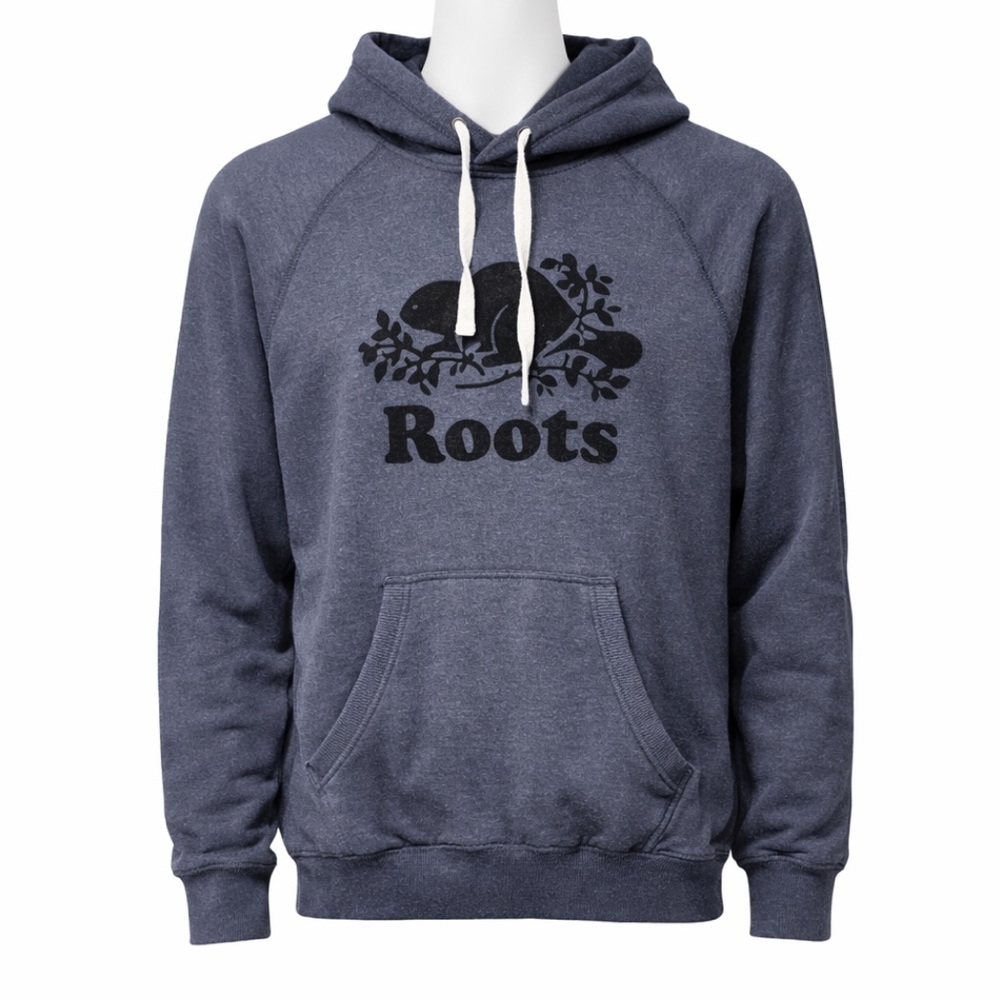 Roots Men's Blue/Gray Hoodie - Picture 1 of 9